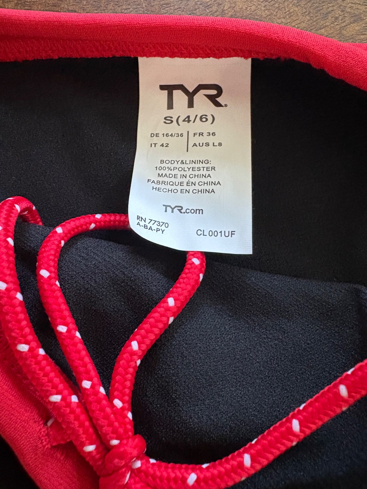 TYR Women’s Durafast Red Lifeguard Bikini Bottom swimsuit Swim Guard Small NEW