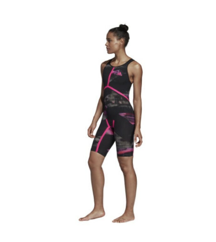 adidas Adizero XVIII Freestyle Open Back Swimsuit – Women’s Swimming Size 20″