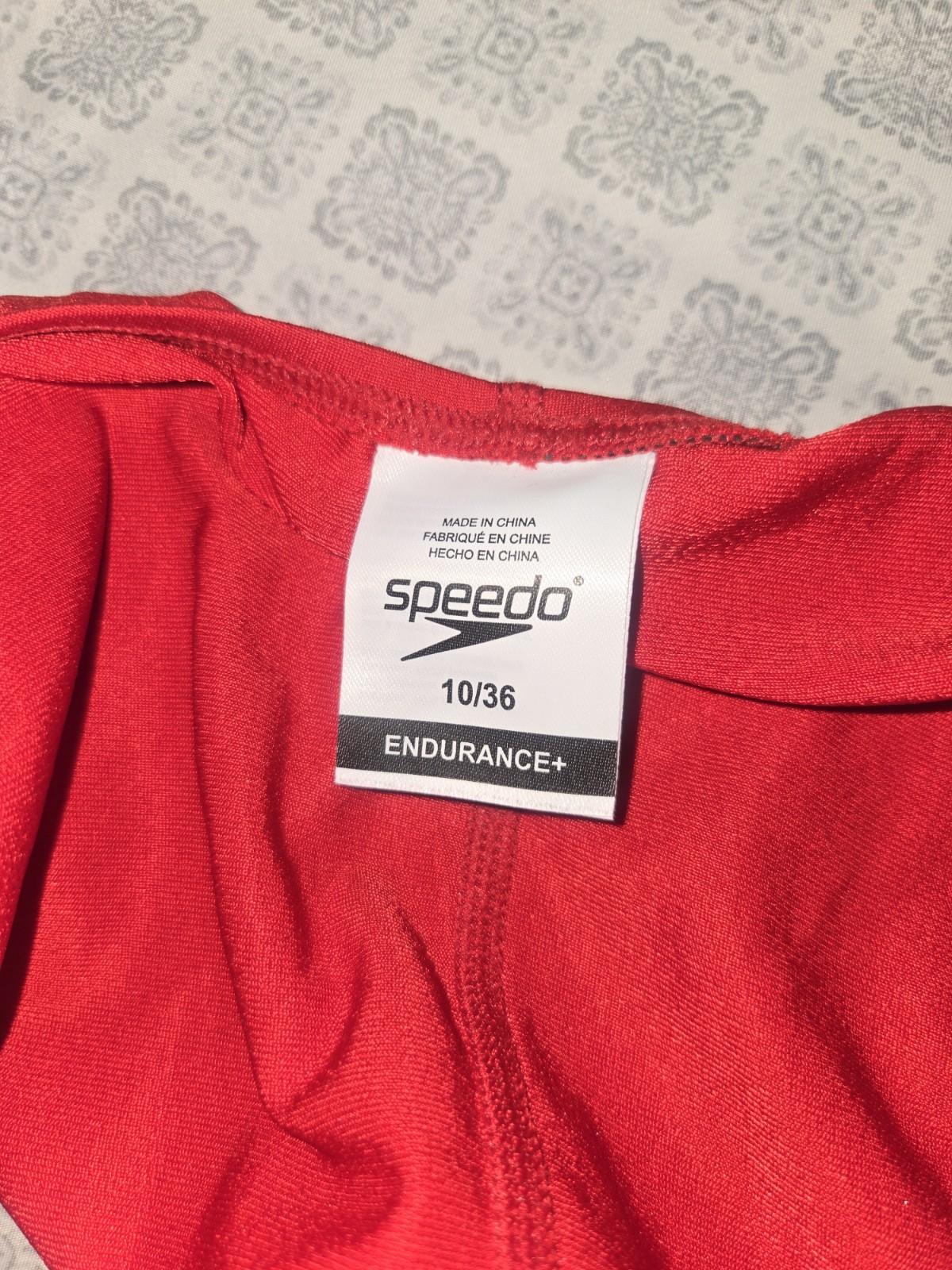 Speedo Endurance+ One Piece Women’s Swimsuit Red Size 10/36 Regular Swimming