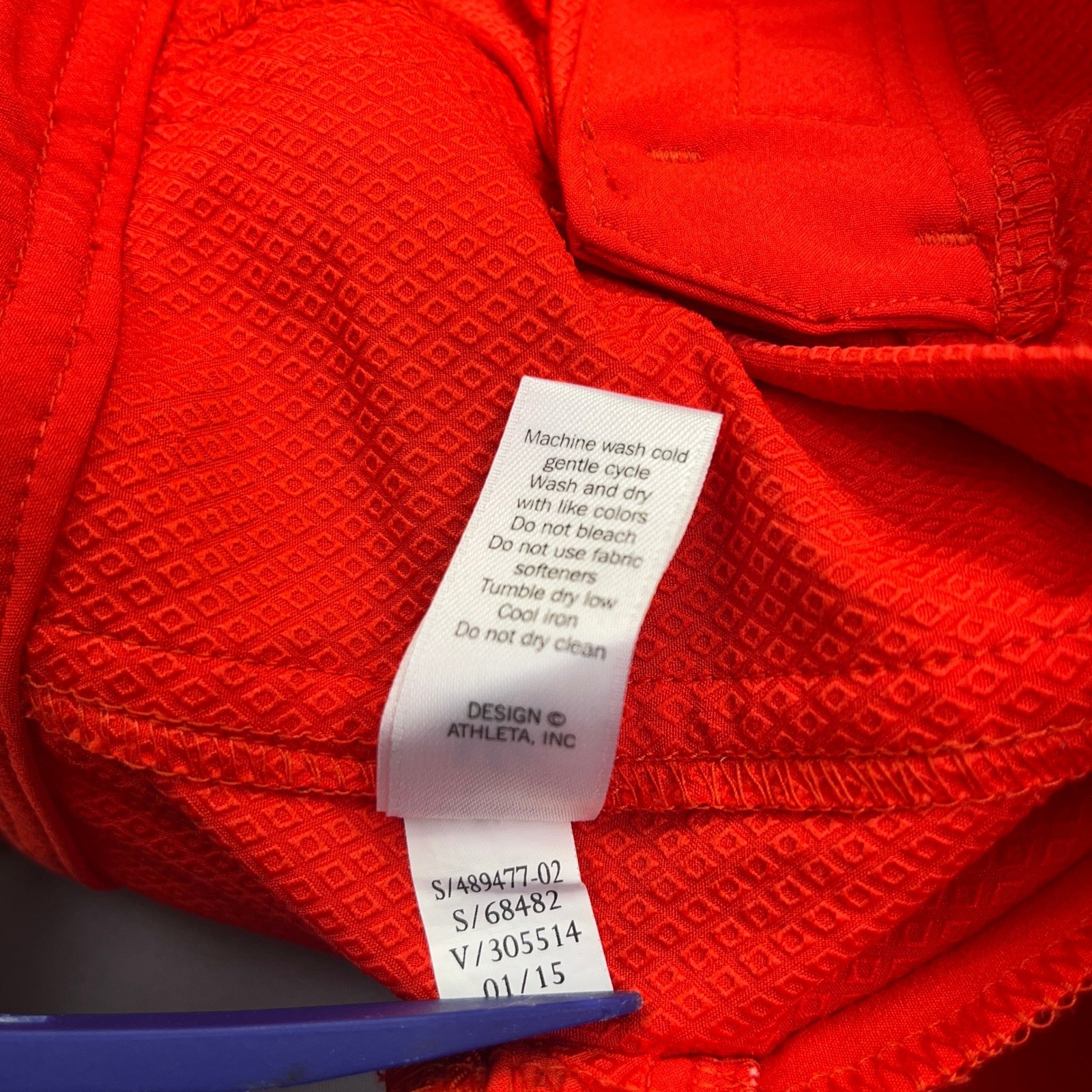 Athleta Board Shorts Swim Trunks Quick Dry Lined Pockets Red Size 10 Fits 35″