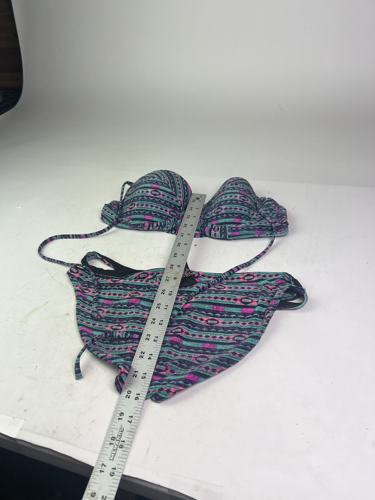 Billabong Geo Delight Swimwear Bikini Set Top & Bottom Women’s Size L