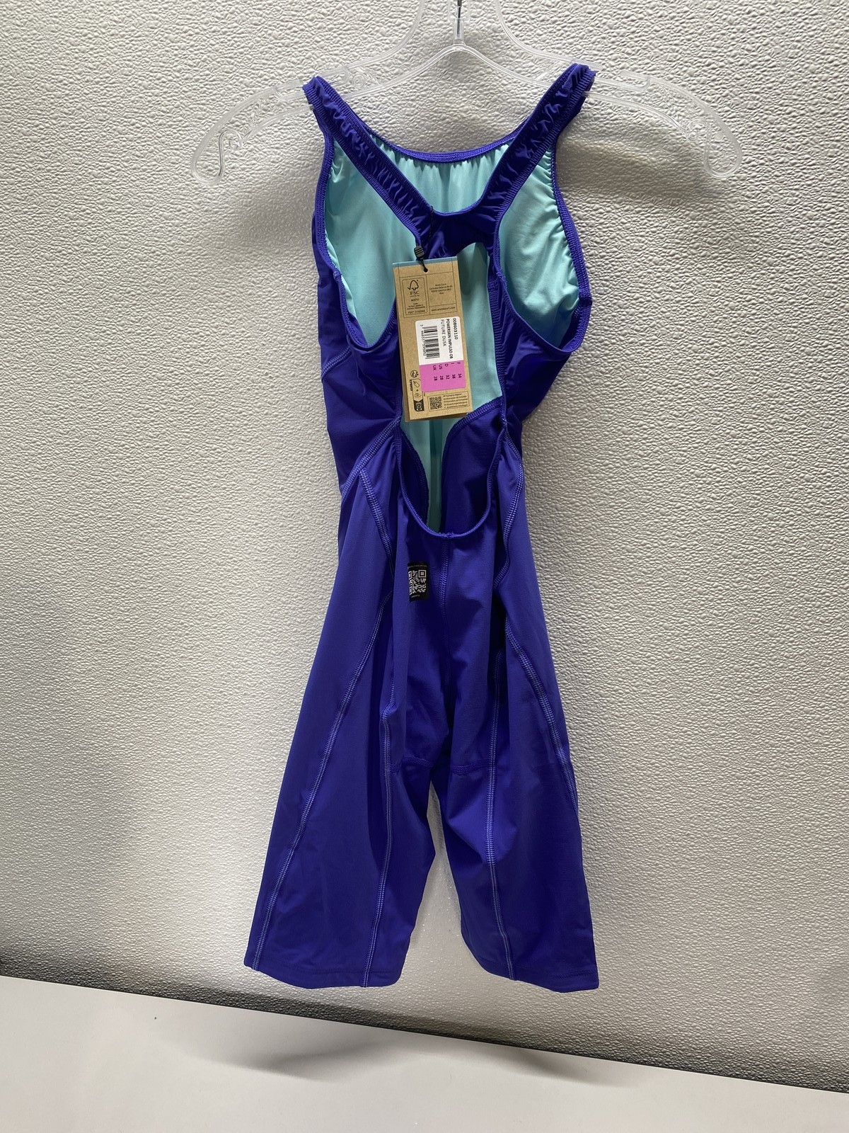 ARENA Powerskin Impulso Open Back Women’s Racing Swimsuit, Future Dusk, Size 28