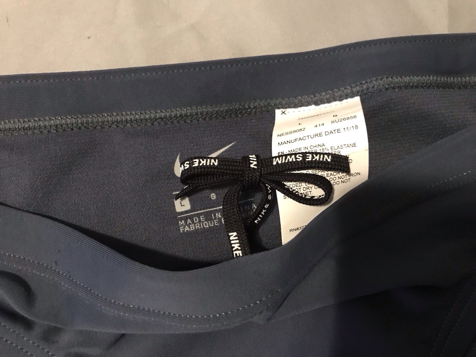 NWT! Nike Athletic Bikini Swim Bottom Metallic blue SZ L 💕