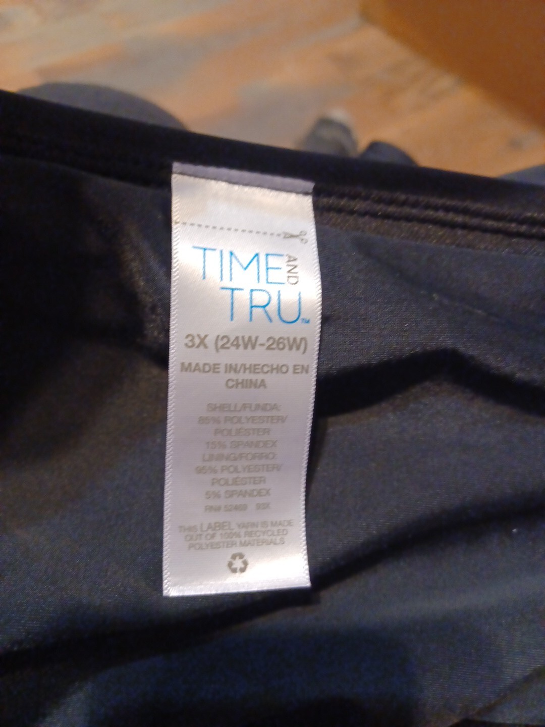 Women’s Swimsuit Bottoms Black 3X (24-26) PLUS BRIEFS NEW TIME AND TRU