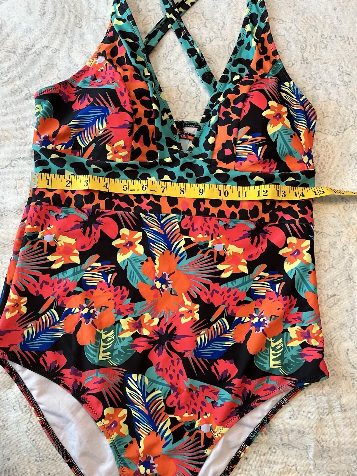 Live Life On The Beach, Women’s Swimsuit Multicolor XL One Piece