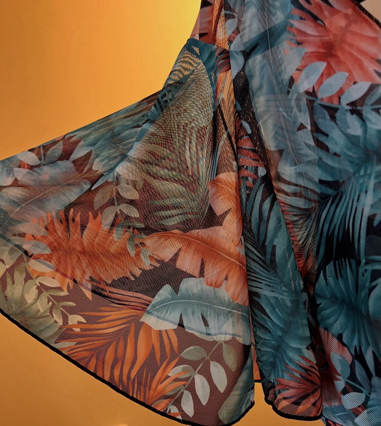 Tropical Swim dress/sundress 4X Flutter Sleeve Flounce “Curve” fit No Bottoms