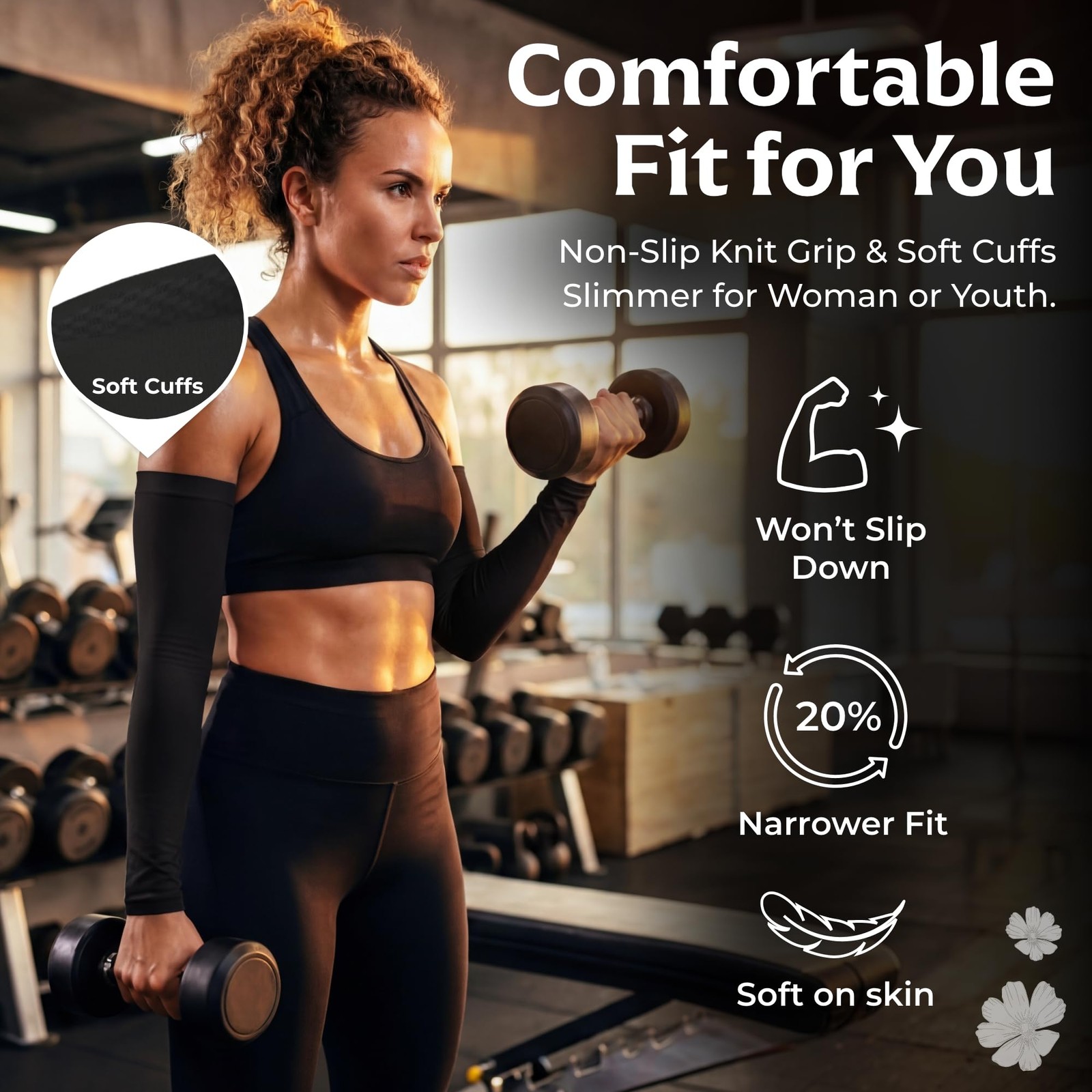 SportsTrail Cooling Arm Sleeves for Men & Women Breathable, UV Sun Protection,