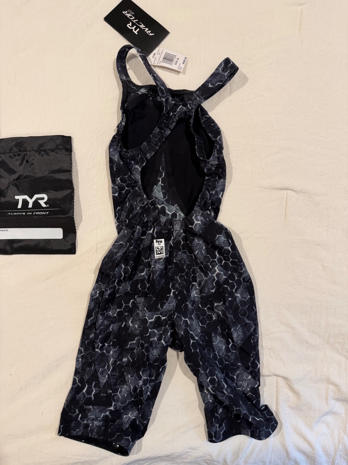 TYR Avictor 2.0 Womens Open Back Flex Hip Size 26 Tech Suit Brand New with Tags