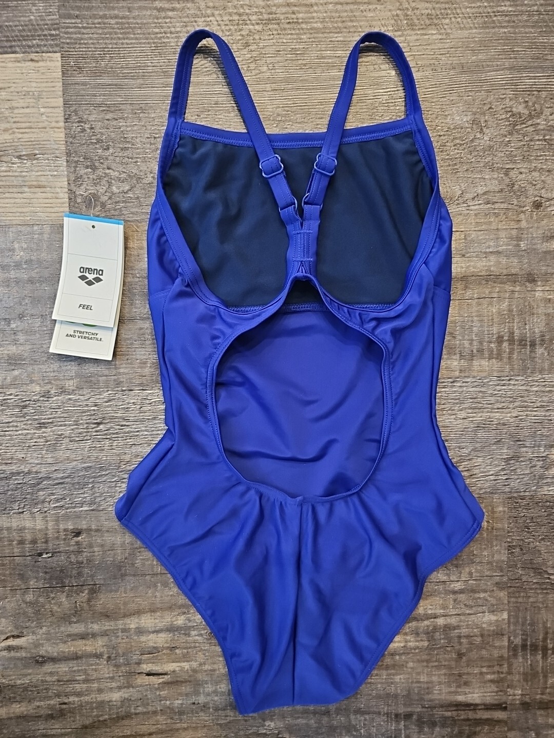 Arena Womens Swimsuit Lightdrop Back, Neon Blue, 30